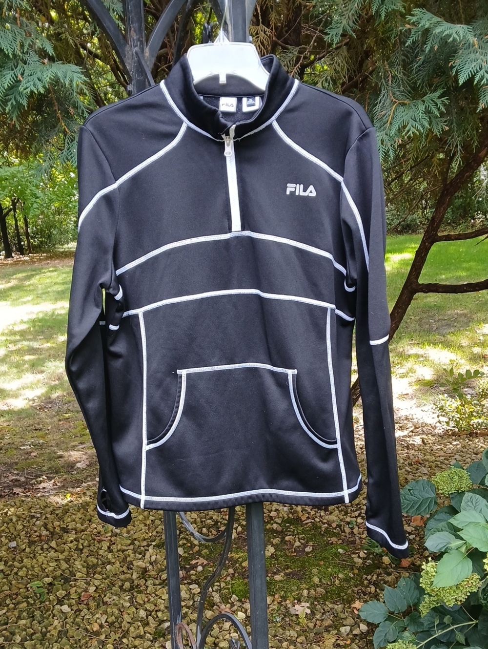 FILA Sport Andromeda Fleece-Lined Quarter-Zip Pullover. Sz XL